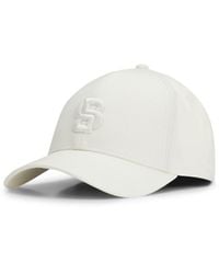BOSS - Cotton-Twill Cap With Embroidered Double B Monogram - Lyst