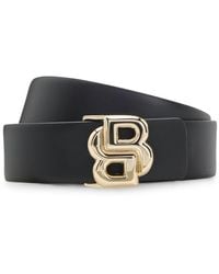 BOSS - Leren Riem Met Double B-Monogramgesp - Lyst