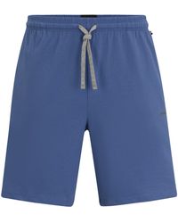 BOSS - Shorts aus Stretch-Baumwolle mit mittlerer Bundhöhe und Logo-Stickerei - Lyst