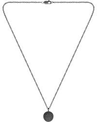 BOSS - Plated Necklace With Double B Monogram Medallion - Lyst