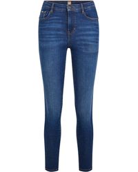 BOSS by HUGO BOSS Superskinny-fit Jeans Van Comfortabel Blauw Stretchdenim