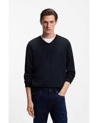 BOSS - V-Neck Sweater - Lyst