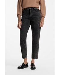 HUGO - High-Waisted Mom-Fit Jeans - Lyst
