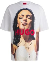 HUGO - Oversized-Fit T-Shirt - Lyst
