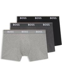 BOSS - Three-Pack Of Boxer Briefs - Lyst