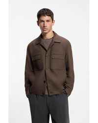 HUGO - Slim-Fit Blazer With Patch Chest Pockets - Lyst