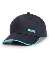 BOSS - Cotton-twill Cap With Printed Logo - Lyst