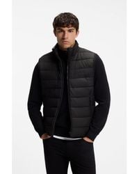 BOSS - Padded Gilet With A Protective Stand Collar - Lyst