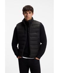 BOSS - Water-Repellent Gilet With Logo Detail - Lyst