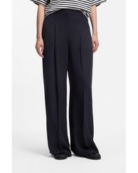 BOSS - Regular-Fit Trousers With An Extra-Long Leg - Lyst