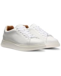 BOSS - Sneakers Aus Leder Mit Gummisohlen - Lyst