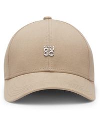 HUGO - Cap Aus Baumwoll-Twill Mit Stack-Logo-Schriftzug - Lyst