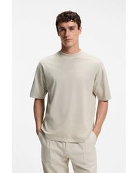 BOSS - Relaxed-Fit Cotton T-Shirt With Embroidered Logo - Lyst