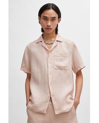HUGO - Relaxed-fit Multi-occasional Shirt In Linen - Lyst