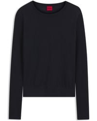 HUGO - Crew-Neck Sweater - Lyst