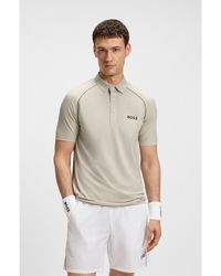 BOSS - Active Slim-Fit Polo Shirt With Odour Control - Lyst