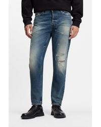 HUGO - Tapered-Fit Jeans - Lyst