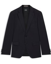BOSS - Slim-Fit Colbert Van Scheerwollen Serge - Lyst