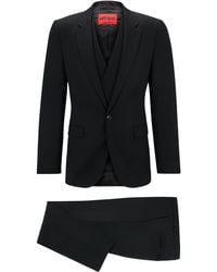 HUGO - Gemusterter Extra Slim-Fit Anzug aus funktionalem Stretch-Gewebe - Lyst