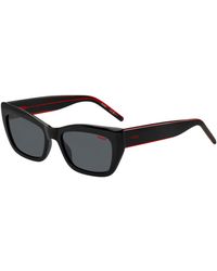 HUGO - Acetate Sunglasses With Signature- Layered Temples - Lyst