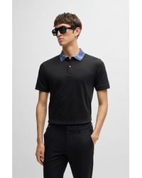 BOSS - Mercerized Cotton Slim-Fit Striped Polo - Lyst