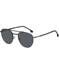 BOSS - Round Sunglasses - Lyst