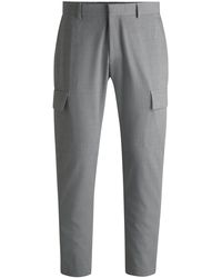 BOSS - Tapered-Fit Cargo-Hose Aus Funktionalem Stretch-Gewebe - Lyst