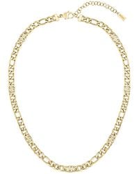 BOSS - Tone Chain Necklace With Double B Monograms - Lyst
