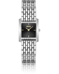 BOSS - Tone Watch With Square Case - Lyst