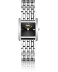 BOSS - Tone Watch With Square Case - Lyst