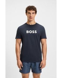 BOSS - Logo-Print T-Shirt - Lyst