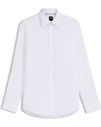 BOSS - Chemise Regular Fit en popeline de coton facile à repasser - Lyst