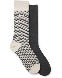 BOSS - Light Beige Men's Casual Socks Size 7-13 - Lyst