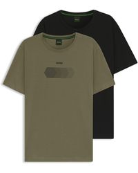 BOSS - Two-Pack Of Regular-Fit T-Shirts - Lyst
