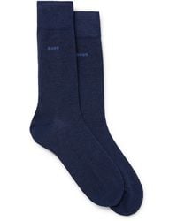 BOSS - Zweier-Pack mittelhohe Socken aus Stretch-Baumwolle - Lyst
