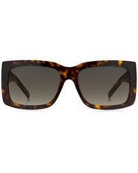 BOSS - Havana Bio-Acetate Sunglasses With Signature Hardware - Lyst