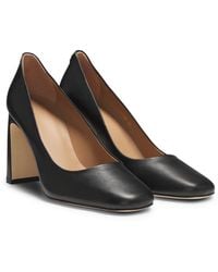 BOSS - Pumps Van Nappaleer Met Double B-Monogramdetail - Lyst
