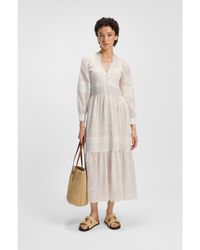 BOSS - Pleat-Detail Dress - Lyst