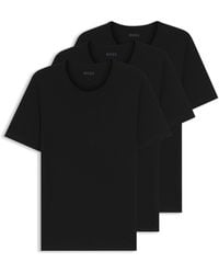 BOSS - Three-Pack Of Logo-Embroidered T-Shirts - Lyst