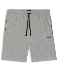 BOSS - Shorts Van Stretchkatoen Met Logostiksel - Lyst