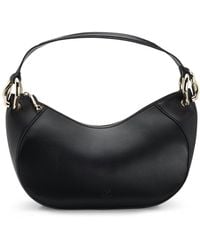 BOSS - Hobo Bag Aus Kunstleder Mit Ineinandergreifenden Metalldetails - Lyst