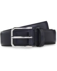 BOSS - Leather Business Belt With Polished Buckle - Lyst