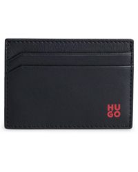 HUGO - Porte-cartes en cuir nappa avec logo revisité - Lyst