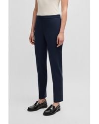 BOSS - Regular-Fit Trousers With Front Crease - Lyst
