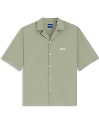 HUGO - Relaxed-Fit Overhemd Van Katoenen Popeline - Lyst