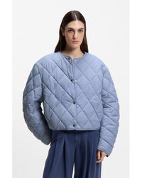 BOSS - Water-Repellent Jacket With Diamond Quilting - Lyst