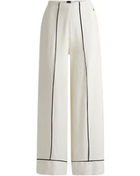 BOSS - Pyjama-Hose mit Double-B-Monogramm und kontrastfarbenen Paspeln - Lyst