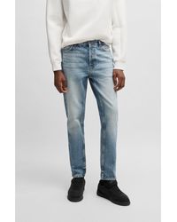 HUGO - Tapered-Fit Jeans - Lyst