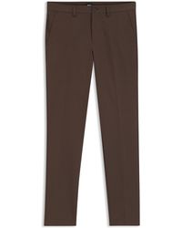 BOSS - Slim-Fit Trousers - Lyst