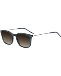 HUGO - Transparent--Acetate Sunglasses With Stainless-Steel Temples - Lyst